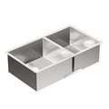 Moen 31-1/2X18 Steel 18 Gauge Double Bowl Sink Stainless G18287